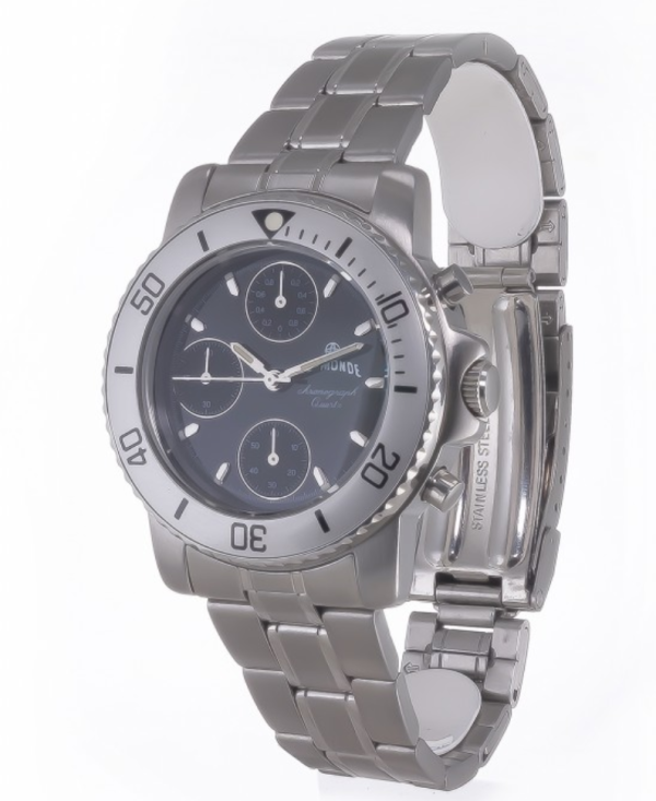Screenshot 2025-09-29 at 12.37.46 LE MONDE Women´s Chronograph with Black Dial & Metallic Bezel on Steel Bracelet (5263ACC/62)