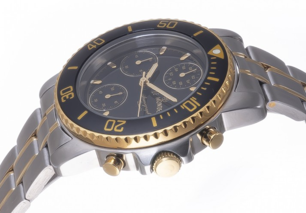 Screenshot 2025-09-29 at 12.42.23 LE MONDE Women´s Chronograph with Black Dial & Metallic Bezel on Two-Tone Bracelet (5263BIC/22)