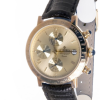 Screenshot 2025-09-29 at 13.00.16 LE MONDE Women´s Chronograph with Gilt Dial, Black Leather Strap & Cabochons on Crown & Pushers (5278/77)