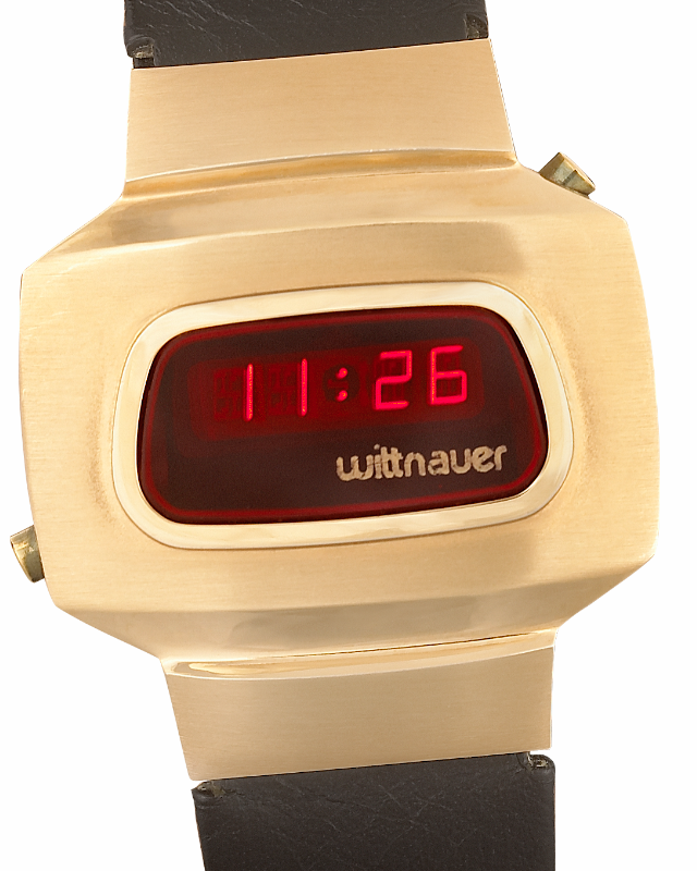 Screenshot 2025-09-30 at 08.43.57 WITTNAUER "Polara" Model "125" - Very Rare LED Electronic Gold-Plated Wrist Watch