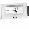 GOLDOR 1970s Ladies´ "Baguette" Wristwatch with "Clous de Paris" Case & Silver Sector Dial