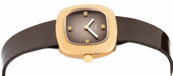 Screenshot 2025-10-01 at 10.12.02 GOLDOR 1970s Ladies´ Gold-Plated Wristwatch with Brown Textured Dial