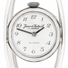 JEAN D'AUTEUIL Futuristic Ladies´ Wristwatch "Dalí III" with Silvered Dial and Arabic Numerals