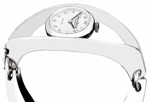 Screenshot 2025-10-01 at 11.09.36 JEAN D'AUTEUIL Futuristic Ladies´ Wristwatch "Dalí III" with Silvered Dial and Arabic Numerals