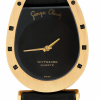 WITTNAUER Gold Plated Gents´Wristwatch designed by Georges Claude with Black Dial