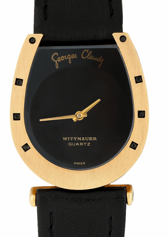 Screenshot 2025-10-01 at 11.52.55 WITTNAUER Gold Plated Gents´Wristwatch designed by Georges Claude with Black Dial