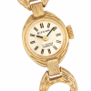 BIFORA Ladies´ Wristlet with Textured Case and Gilt Textured Dial
