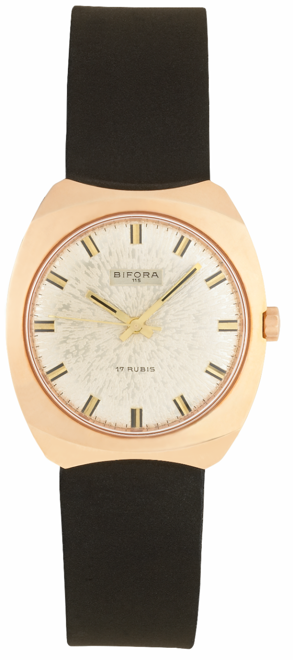 Screenshot 2025-10-01 at 12.30.19 BIFORA "115" Gents´ Gold Plated Wristwatch with Textured Gilt Dial