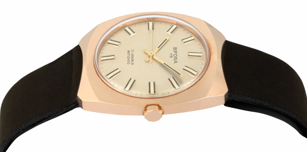 BIFORA "115" Gents´ Gold Plated Wristwatch with Gilt Dial