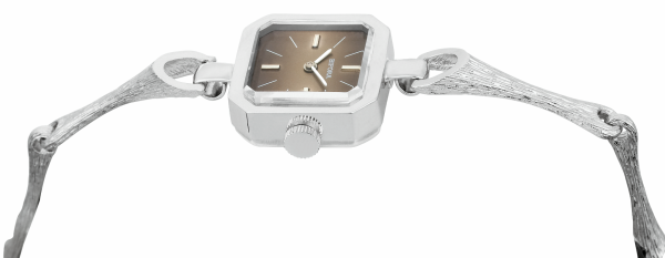 Screenshot 2025-10-01 at 12.44.59 BIFORA Ladies´ Wristlet with Textured Bracelet and Brown Graduated Dial