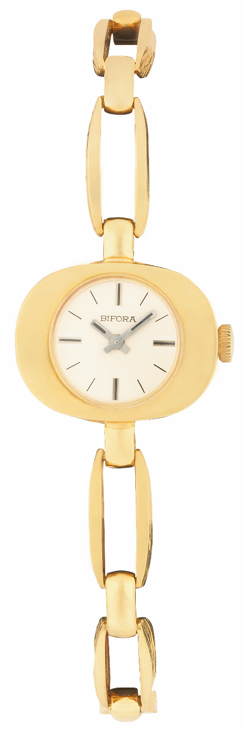 BIFORA Ladies´ Wristlet with Gilt-Colored Dial