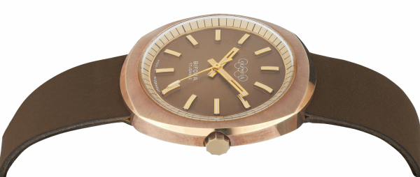 BIFORA "Olympia" Gents´Gold Plated Wrist Watch with Brown Dial