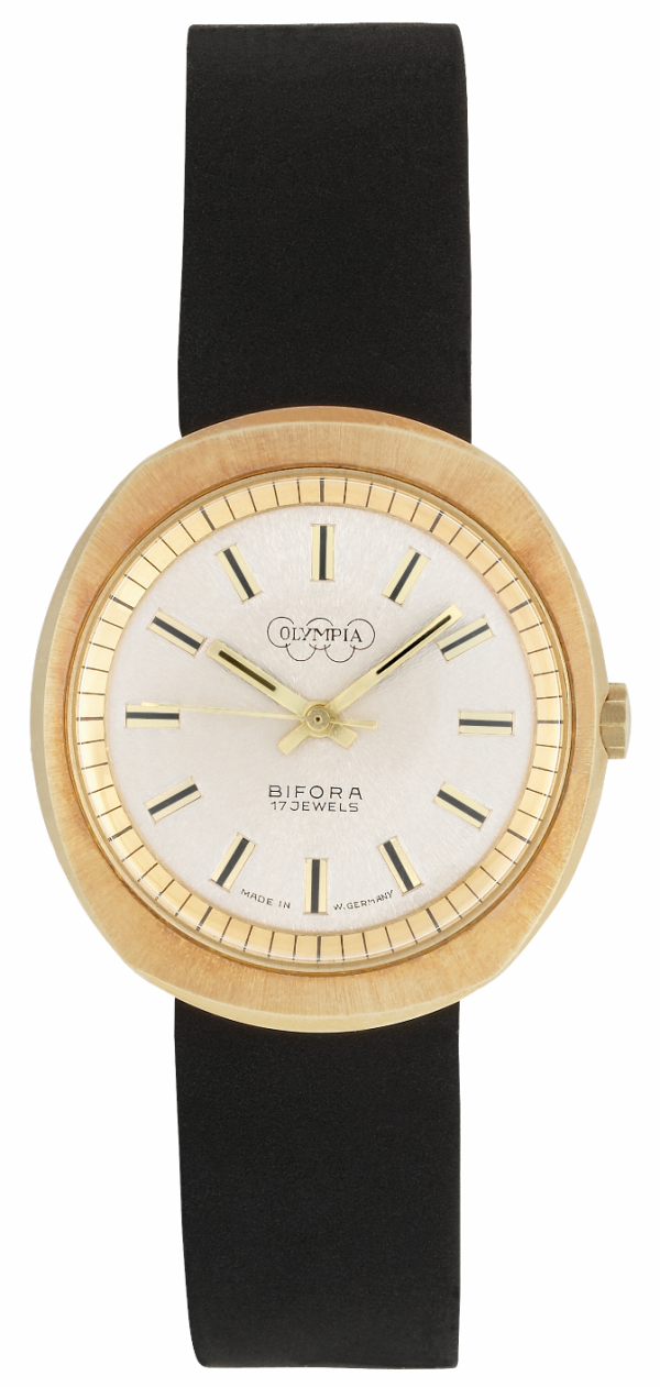 Screenshot 2025-10-01 at 14.02.38 BIFORA "Olympia" Gents´Gold Plated Wrist Watch with Gilt-Silvery Dial