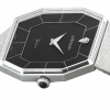 WITTNAUER "Genève" Gents´Plated Wristwatch with Black Sector Dial and a Diamond