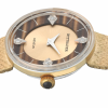 Screenshot 2025-10-01 at 15.16.03 WITTNAUER "Genève" Ladies´Gold Plated Wristwatch with Brown & Beige Stone Dial and four Diamonds