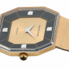 WITTNAUER "Genève" Gents´Gold Plated Wristwatch with a Two-Tone Sector Jeweled Dial
