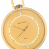 WITTNAUER "Genève" Rare Gold-Plated Pocket Watch with Gilt Dial, Chemin de Fer minuterie & two diamonds
