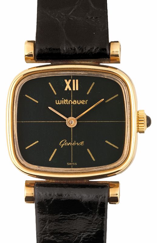 Screenshot 2025-10-07 at 10.10.27 WITTNAUER "Genève" Gold Plated Ladies´Wristwatch with Black Dial