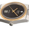 Screenshot 2025-10-07 at 13.57.06 WITTNAUER "Genève" Stainless Steel Wristwatch with Date Indication, Gold Plated Fluted Bezel, Black Dial and a Diamond