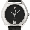 WITTNAUER Plated Hexagonal Wrist Watch with a Black Jeweled Dial