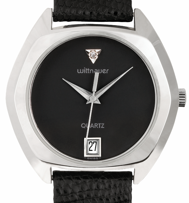 Screenshot 2025-10-07 at 14.08.02 WITTNAUER Plated Hexagonal Wrist Watch with a Black Jeweled Dial