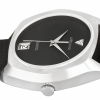 WITTNAUER Plated Hexagonal Wrist Watch with a Black Jeweled Dial
