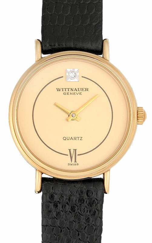 Screenshot 2025-10-07 at 14.45.25 WITTNAUER "Genève" Ladies´Quartz Gold Plated Wristwatch with Gilt Jeweled Dial