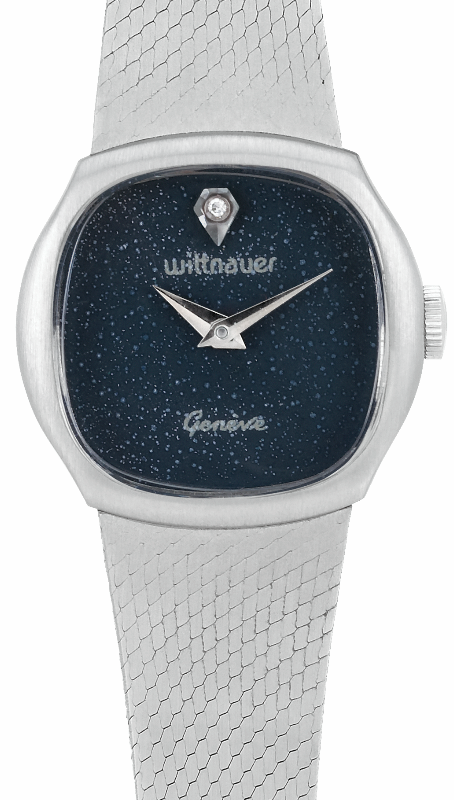 WITTNAUER "Night-Sky" Ladies´Steel Wristwatch with Blue Dial and a Diamond