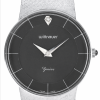 WITTNAUER "Genève" Gents´ Plated Wristwatch with Black Jeweled Dial