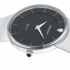 WITTNAUER "Genève" Gents´ Plated Wristwatch with Black Jeweled Dial