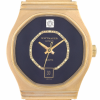 WITTNAUER "Genève" Ladies´Gold Plated Wristwatch with Black Jeweled Dial, Chemin de Fer Minuterie & Date