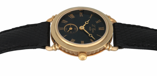Screenshot 2025-10-08 at 09.10.34 L'EPÉE Ladies´ Gold Plated Wristwatch with Small Seconds, Black Dial and Roman Numerals