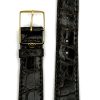 Michel Herbelin - Alligator Grain Black Leather Strap - 16-17mm with Buckle