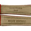 Michel Herbelin - Red Shark Skin Padded Leather Strap "Safari" - 17mm with Buckle