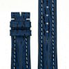 Michel Herbelin - Blue Shark Skin Padded Leather Strap - 19mm