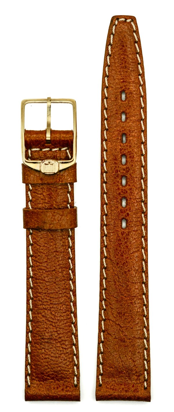 Michel Herbelin - Brown Padded Leather Strap - 13mm with Buckle