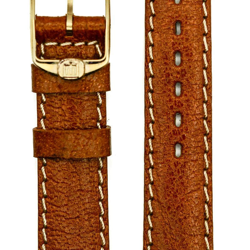 Michel Herbelin - Brown Padded Leather Strap - 13mm with Buckle